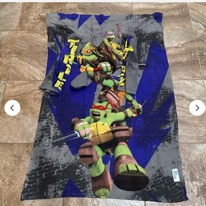 Teenage Mutant Ninja Turtles Snuggie Fleece Throw Blanket Nickolodeon TMNT